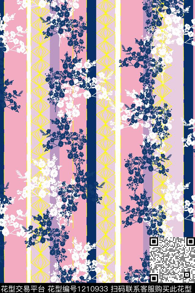 162-5.jpg - 1210933 - 几何 小碎花 线条 - 传统印花花型 － 女装花型设计 － 瓦栏