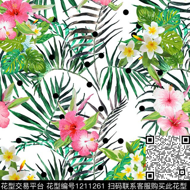 YC24.jpg - 1211261 - 女装 数码花型 花卉 - 数码印花花型 － 女装花型设计 － 瓦栏