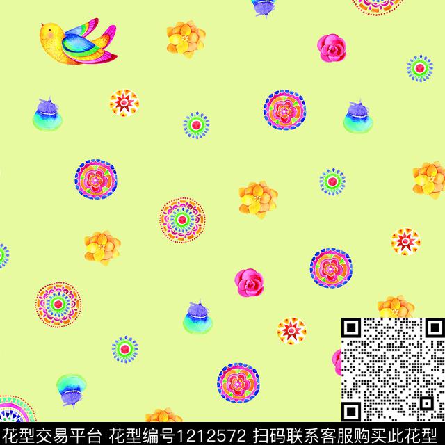 1 (6).jpg - 1212572 - 可爱 卡通花卉 童装 - 数码印花花型 － 童装花型设计 － 瓦栏