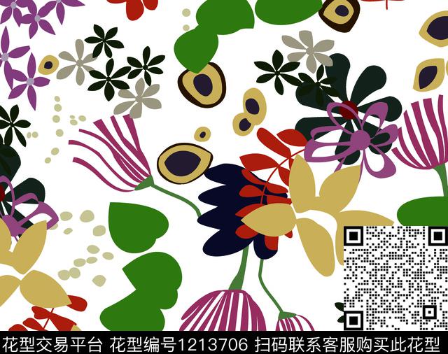 1ok.jpg - 1213706 -  - 传统印花花型 － 女装花型设计 － 瓦栏