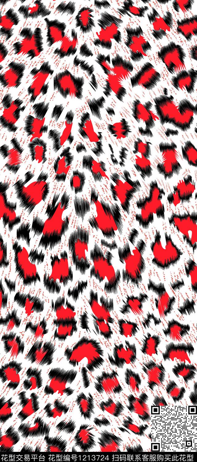 豹纹aa2.jpg - 1213724 - 豹纹 - 传统印花花型 － 女装花型设计 － 瓦栏