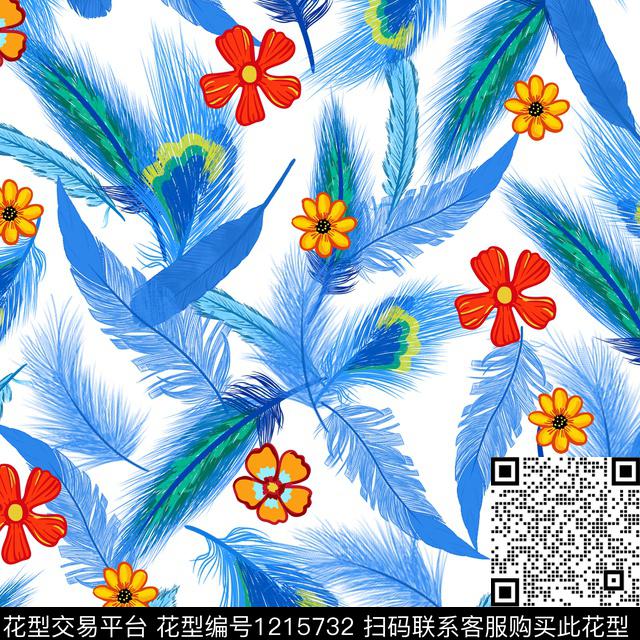 YC26.jpg - 1215732 - 女装 数码花型 花卉 - 数码印花花型 － 女装花型设计 － 瓦栏