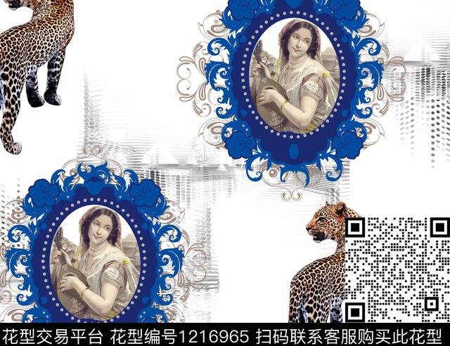 69抽象底纹油画.jpg - 1216965 - 大牌风 欧美 动物 - 数码印花花型 － 男装花型设计 － 瓦栏