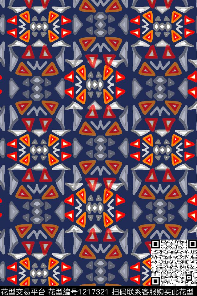 190602-mzf-4-00.jpg - 1217321 - 三角形 民族风图案 几何 - 传统印花花型 － 女装花型设计 － 瓦栏