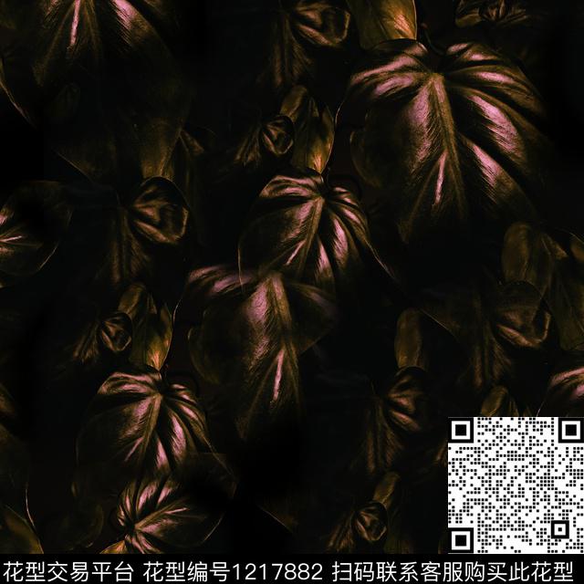 yeyeye.jpg - 1217882 - 古典花纹 男装 绿植树叶 - 数码印花花型 － 男装花型设计 － 瓦栏