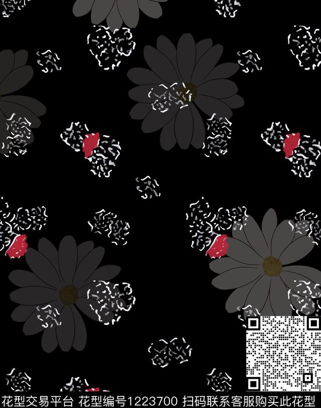 618.jpg - 1223700 - 朦胧花卉 神秘 - 传统印花花型 － 女装花型设计 － 瓦栏