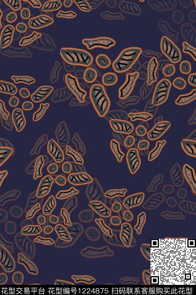 民族风图案男装休闲花卉传统时尚传统印花花型下载（图片编号: 1224875） - 瓦栏（Walan）