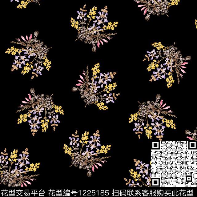 A19007.jpg - 1225185 - 大牌风 花卉 数码花型 - 数码印花花型 － 女装花型设计 － 瓦栏