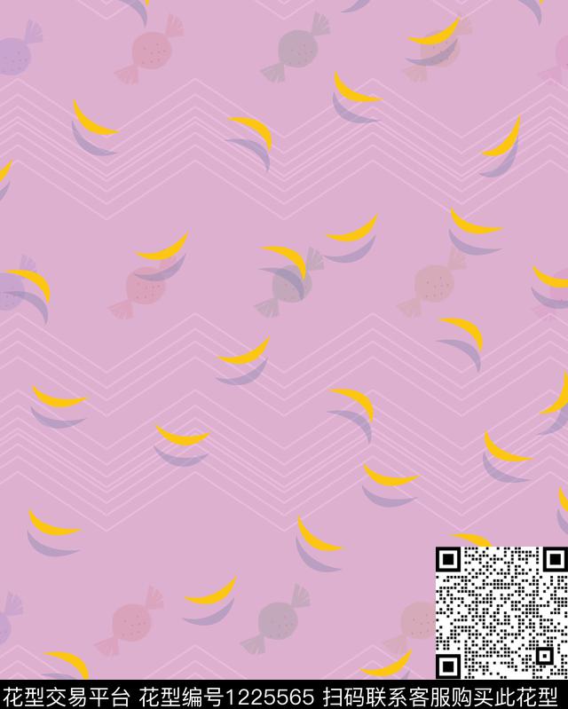 几何小碎花撞色传统印花花型下载（图片编号: 1225565） - 瓦栏（Walan）