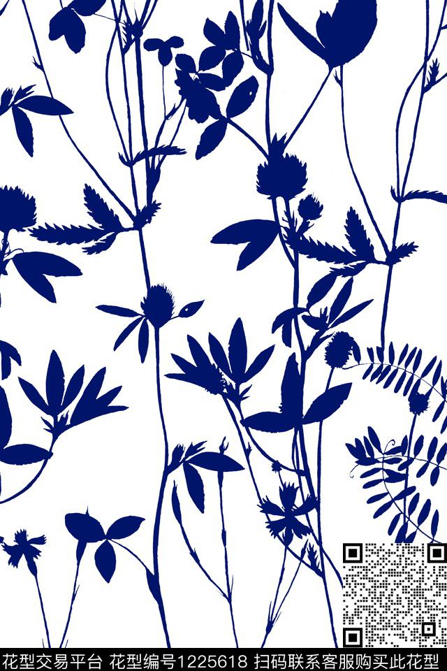 2019-06-24-e1.jpg - 1225618 - 大花 花卉 单色 - 传统印花花型 － 女装花型设计 － 瓦栏