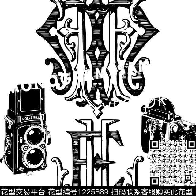 5.jpg - 1225889 - 字母 大牌风 男装 - 传统印花花型 － 男装花型设计 － 瓦栏