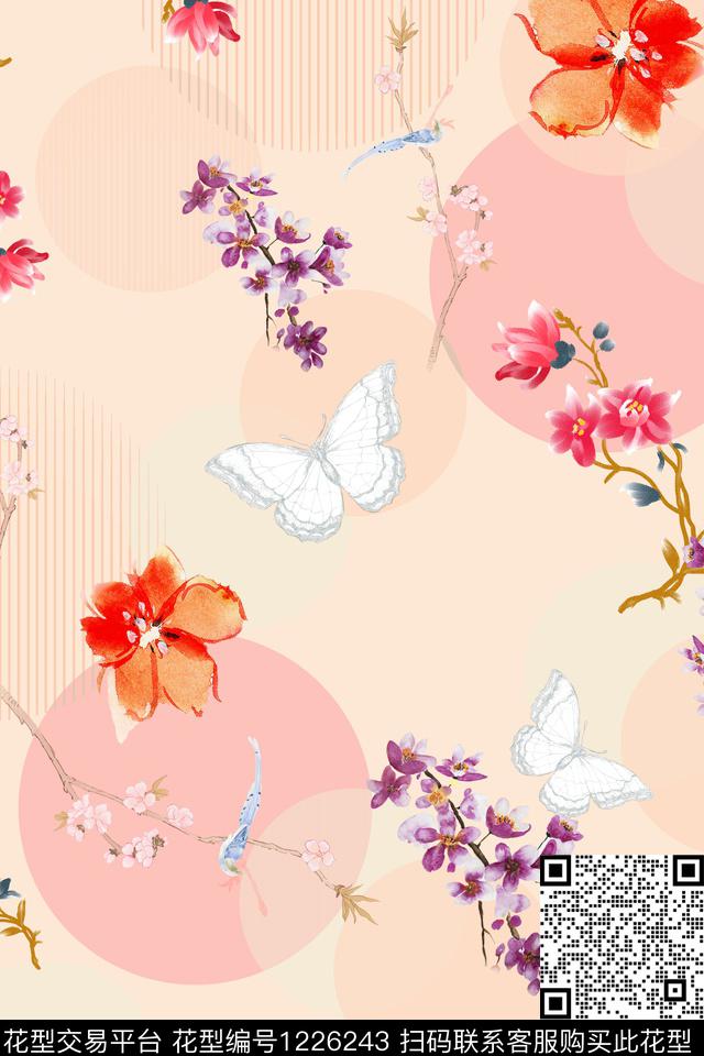 1.jpg - 1226243 - 抽象花卉 小碎花 满版散花 - 数码印花花型 － 女装花型设计 － 瓦栏