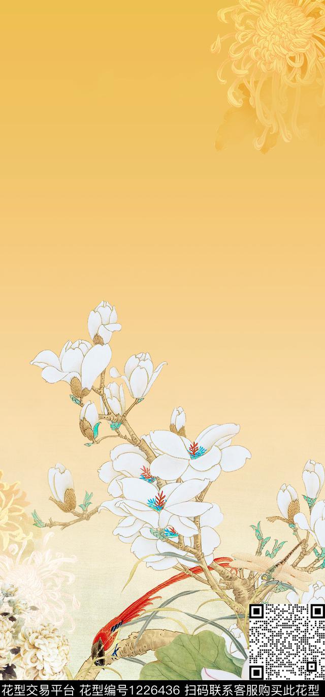 YL8050.jpg - 1226436 - 抽象花卉 大牌风 抽象 - 数码印花花型 － 女装花型设计 － 瓦栏