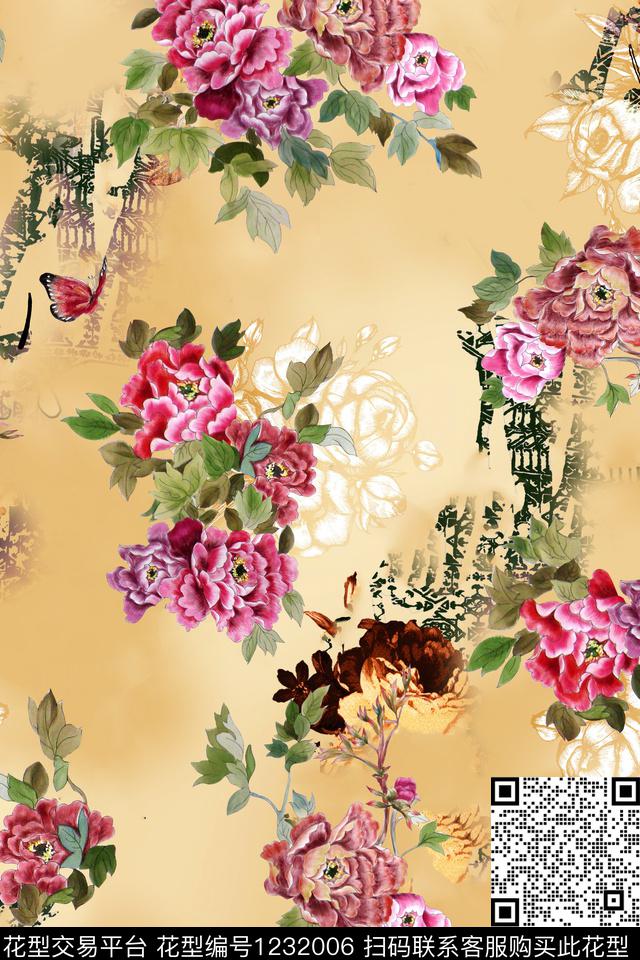 牡丹花-分层.jpg - 1232006 - 花卉 植物 1/2接 - 数码印花花型 － 女装花型设计 － 瓦栏