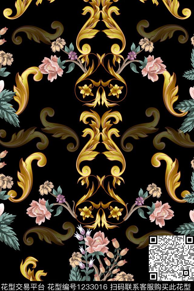 2019-7-12.jpg - 1233016 - 抽象 花卉 玫瑰花 - 数码印花花型 － 女装花型设计 － 瓦栏