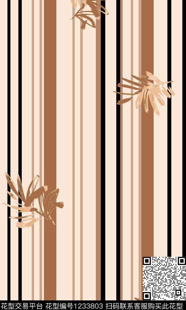 714.jpg - 1233803 - 大牌风 线条 潮牌 - 传统印花花型 － 女装花型设计 － 瓦栏