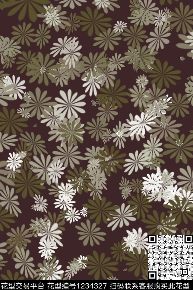 8.jpg - 1234327 - 花卉 炫彩 小碎花 - 数码印花花型 － 其他花型设计 － 瓦栏