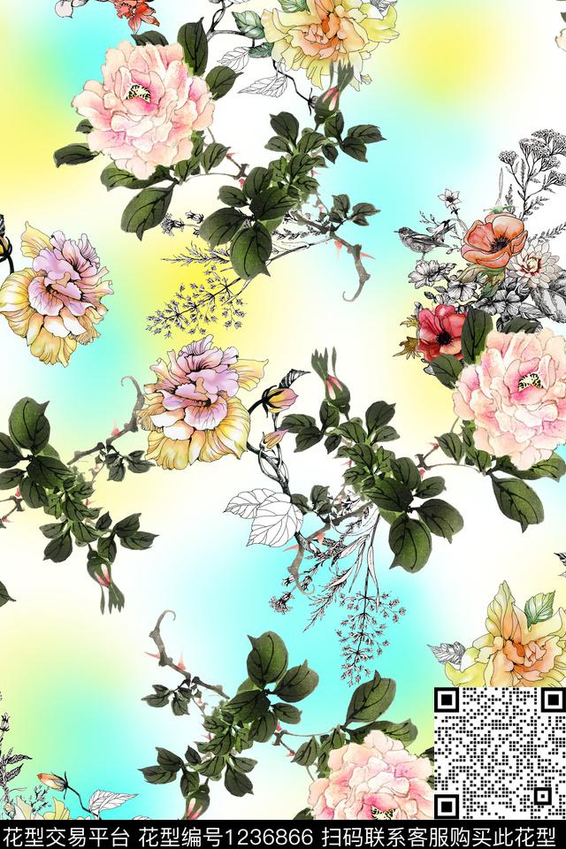 008-分层.jpg - 1236866 - 植物 花卉 1/2接 - 数码印花花型 － 女装花型设计 － 瓦栏