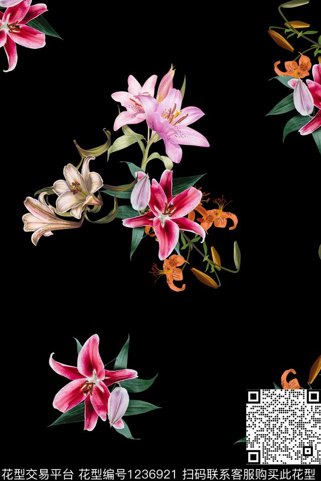015-分层.jpg - 1236921 - 植物 花卉 1/2接 - 数码印花花型 － 女装花型设计 － 瓦栏
