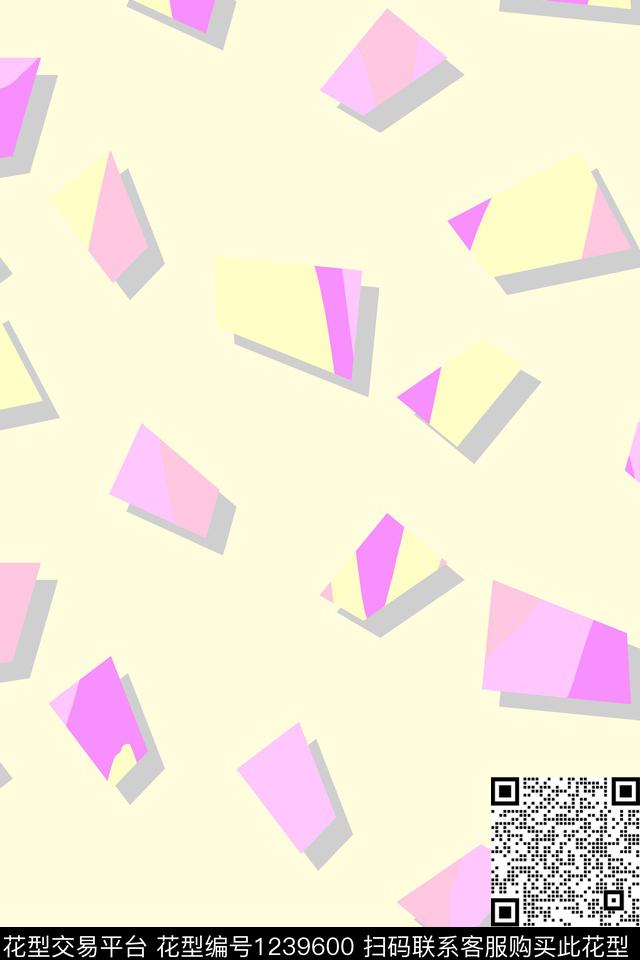 大牌风格子几何数码印花花型下载（图片编号: 1239600） - 瓦栏（Walan）