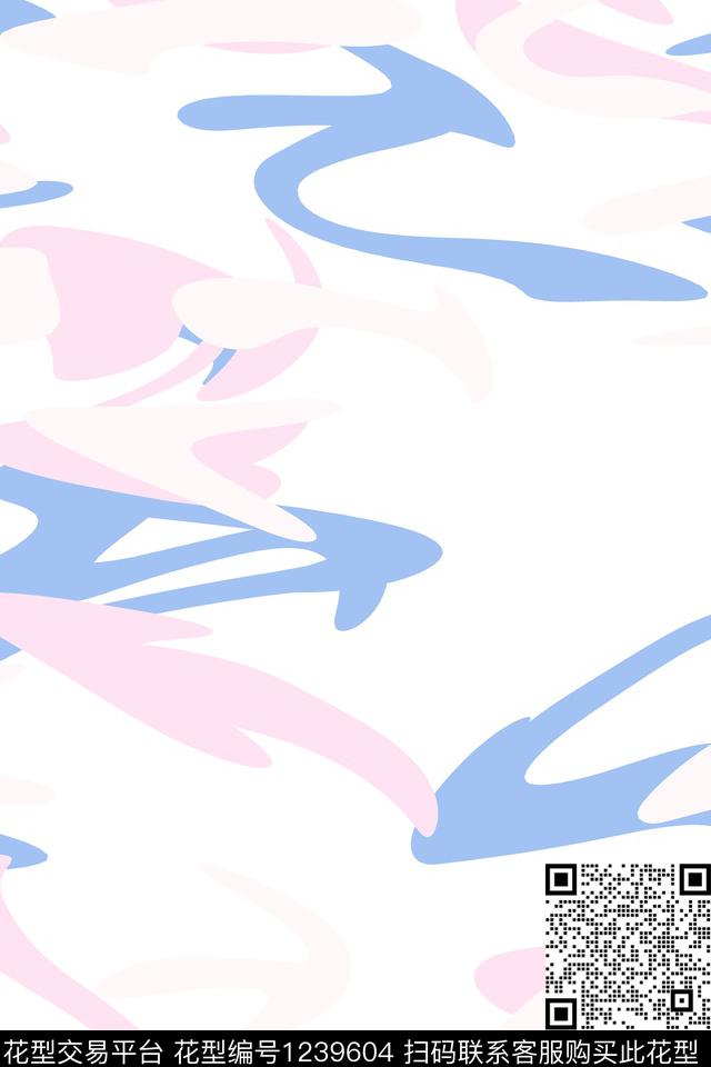 运动肌理迷彩数码印花花型下载（图片编号: 1239604） - 瓦栏（Walan）