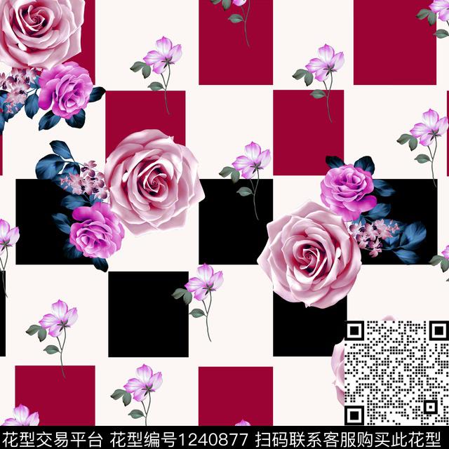 Y19f0072.jpg - 1240877 - 几何 方巾 简约 - 数码印花花型 － 方巾花型设计 － 瓦栏
