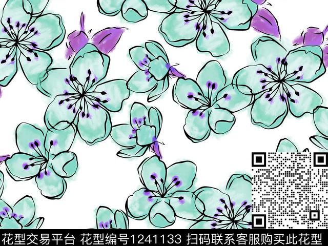 190803-3.jpg - 1241133 - 可爱花卉 漂亮花卉 电子花卉 - 数码印花花型 － 女装花型设计 － 瓦栏