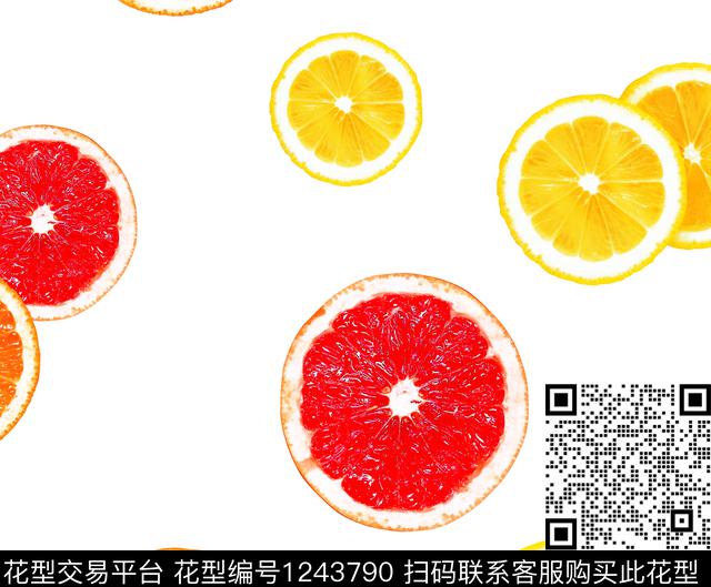 0020.jpg - 1243790 - 柠檬 春夏花型 多样水果 - 数码印花花型 － 女装花型设计 － 瓦栏