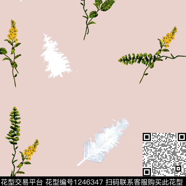 820.jpg - 1246347 - 花卉 趣味 数码花型 - 数码印花花型 － 女装花型设计 － 瓦栏
