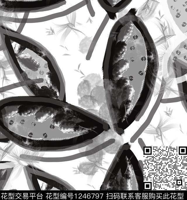 3636.jpg - 1246797 - 抽象 手绘 格子 - 数码印花花型 － 女装花型设计 － 瓦栏
