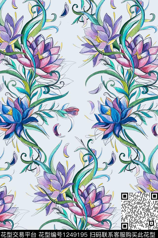 2019-8-23.jpg - 1249195 - 植物 素描 花卉 - 数码印花花型 － 女装花型设计 － 瓦栏