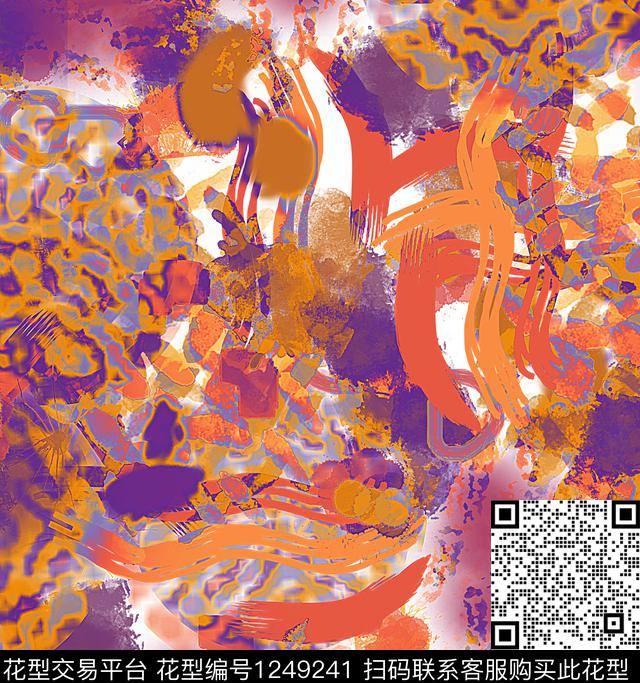 101010.jpg - 1249241 - 几何 抽象 炫彩 - 数码印花花型 － 女装花型设计 － 瓦栏