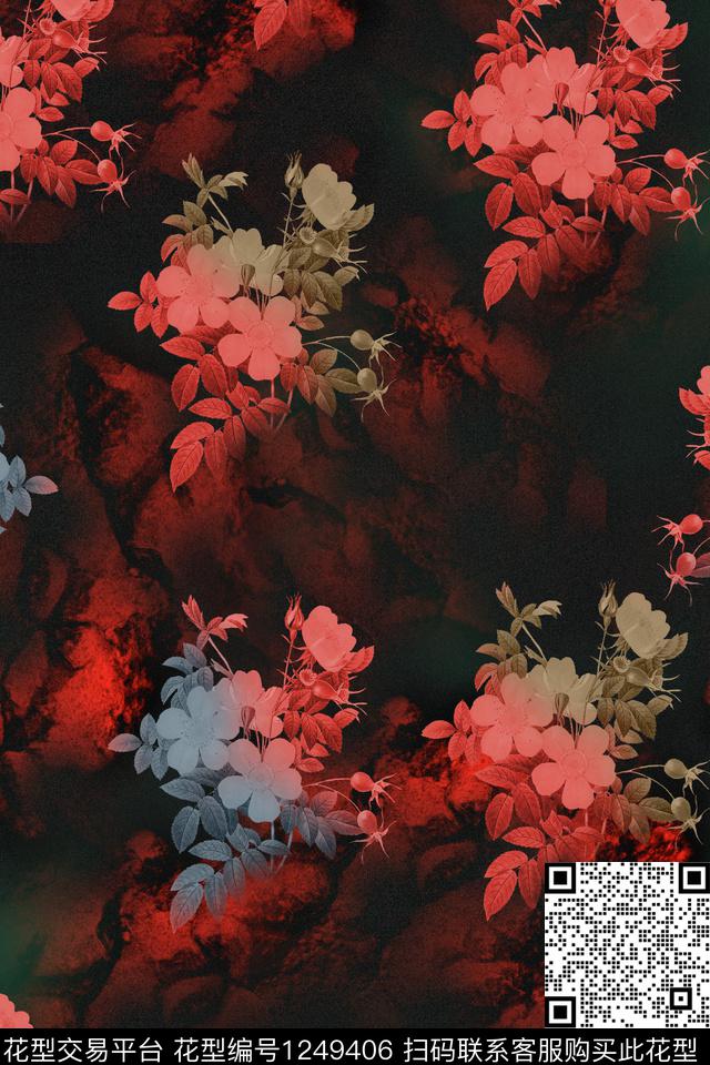 1 (2).jpg - 1249406 - 花卉 女装 中国 - 数码印花花型 － 女装花型设计 － 瓦栏