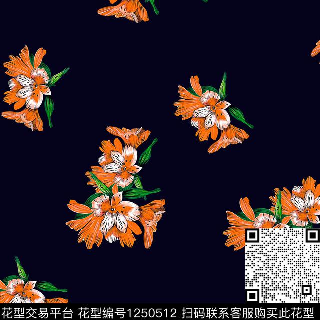 830.jpg - 1250512 - 数码花型 花卉 大牌风 - 数码印花花型 － 女装花型设计 － 瓦栏