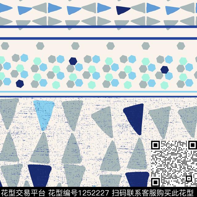 三角形.jpg - 1252227 - 床品 家纺 几何定位 - 传统印花花型 － 床品花型设计 － 瓦栏