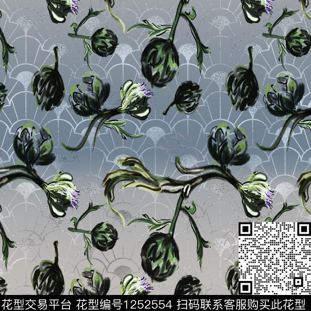 213.jpg - 1252554 - 大牌风 花卉 数码花型 - 数码印花花型 － 男装花型设计 － 瓦栏