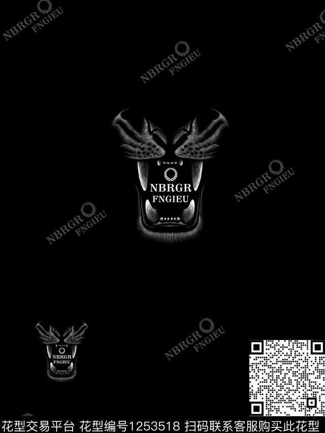 男装大牌风动物传统印花花型下载（图片编号: 1253518） - 瓦栏（Walan）