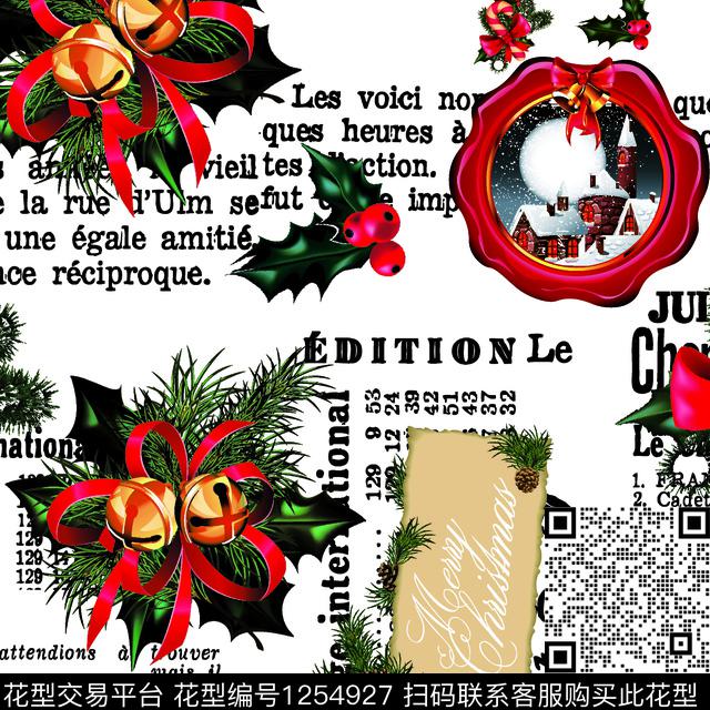 永-B (9).jpg - 1254927 - 几何定位 圣诞 水彩花卉 - 数码印花花型 － 女装花型设计 － 瓦栏