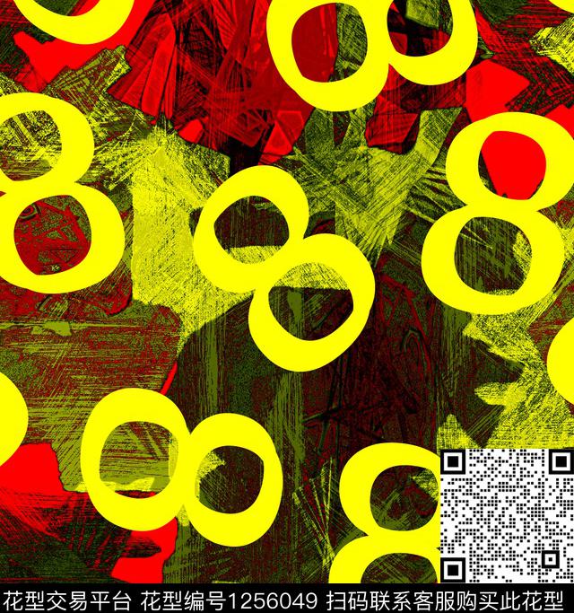 7879897.jpg - 1256049 - 抽象 几何 创意 - 数码印花花型 － 箱包花型设计 － 瓦栏