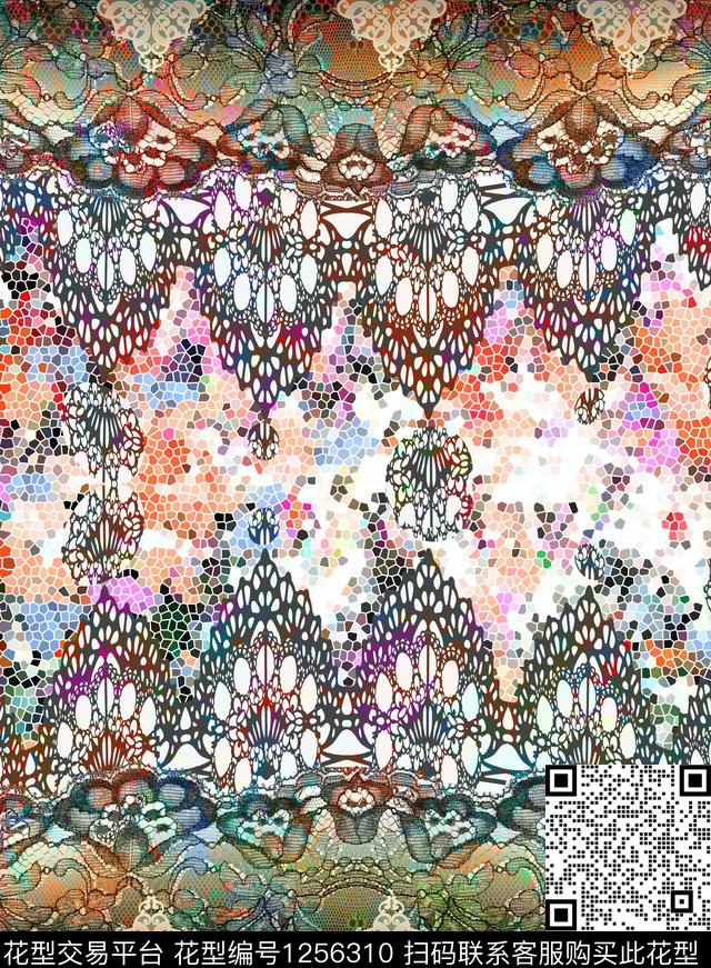 190037.jpg - 1256310 - 欧洲 数码花型 大牌风 - 数码印花花型 － 女装花型设计 － 瓦栏