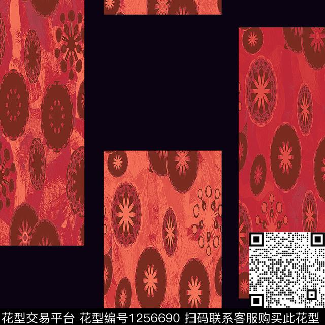 2882.jpg - 1256690 - 抽象 几何 条纹 - 数码印花花型 － 女装花型设计 － 瓦栏
