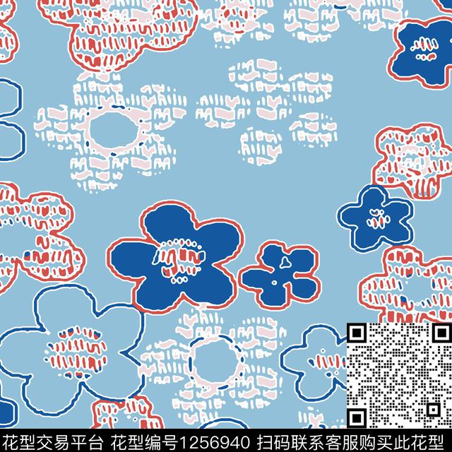 几何格子豹纹传统印花花型下载（图片编号: 1256940） - 瓦栏（Walan）