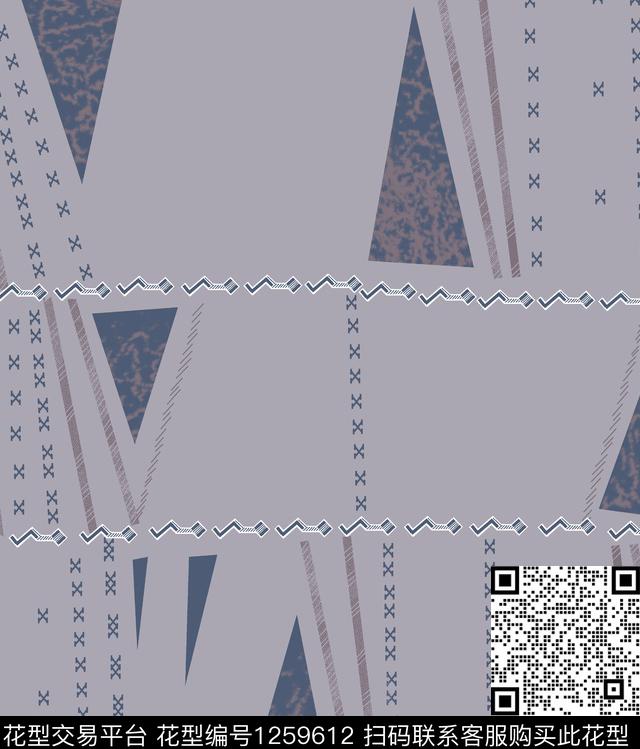 几何格子豹纹传统印花花型下载（图片编号: 1259612） - 瓦栏（Walan）