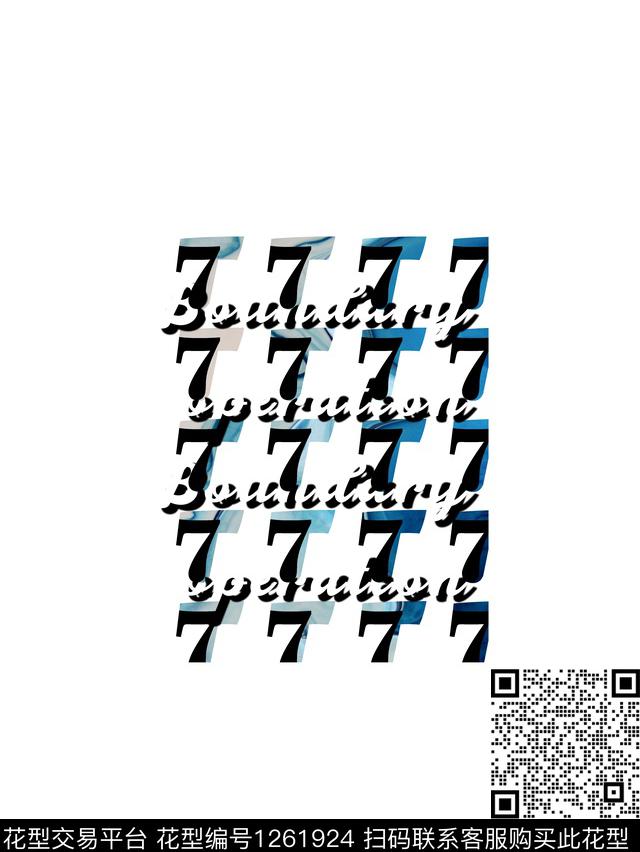 2019-8-12-1.jpg - 1261924 - 定位花 几何 字母 - 传统印花花型 － 男装花型设计 － 瓦栏