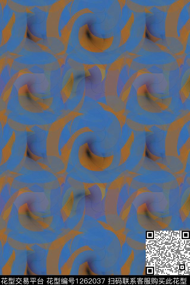 191014-数字印花-2h-3.jpg - 1262037 - 男装休闲花卉 迷彩图案 数字抽象 - 数码印花花型 － 男装花型设计 － 瓦栏