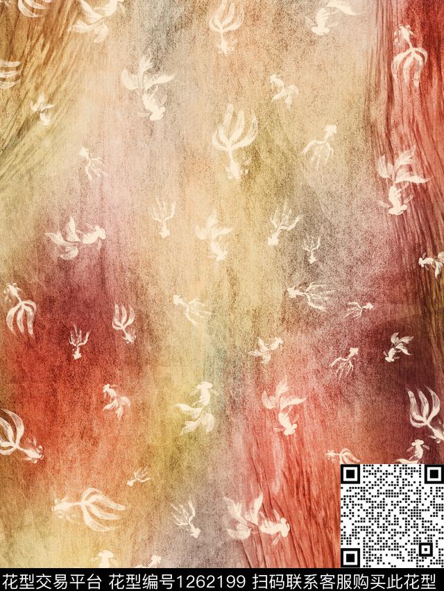抽象数码印花花型下载（图片编号: 1262199） - 瓦栏（Walan）