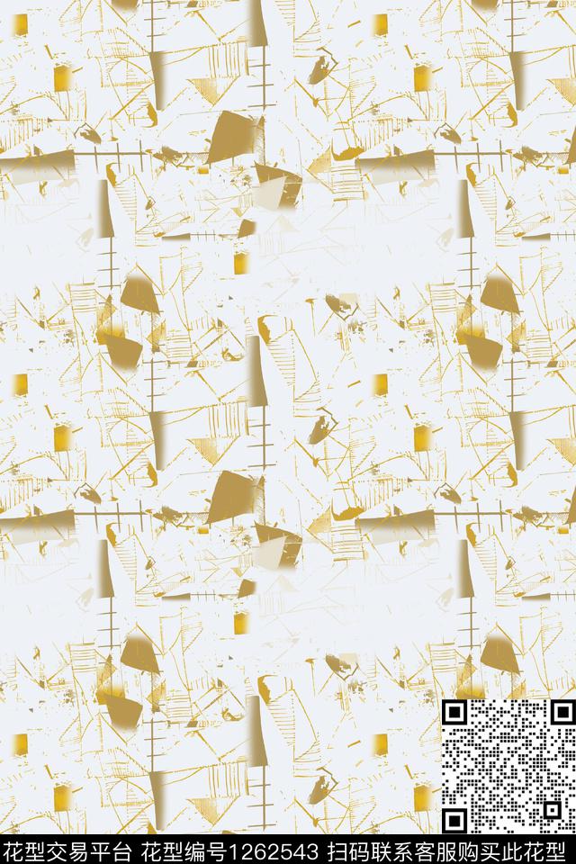 191014-数字抽象-9-00.jpg - 1262543 - 抽象 数字印花 男装休闲花卉 - 数码印花花型 － 男装花型设计 － 瓦栏