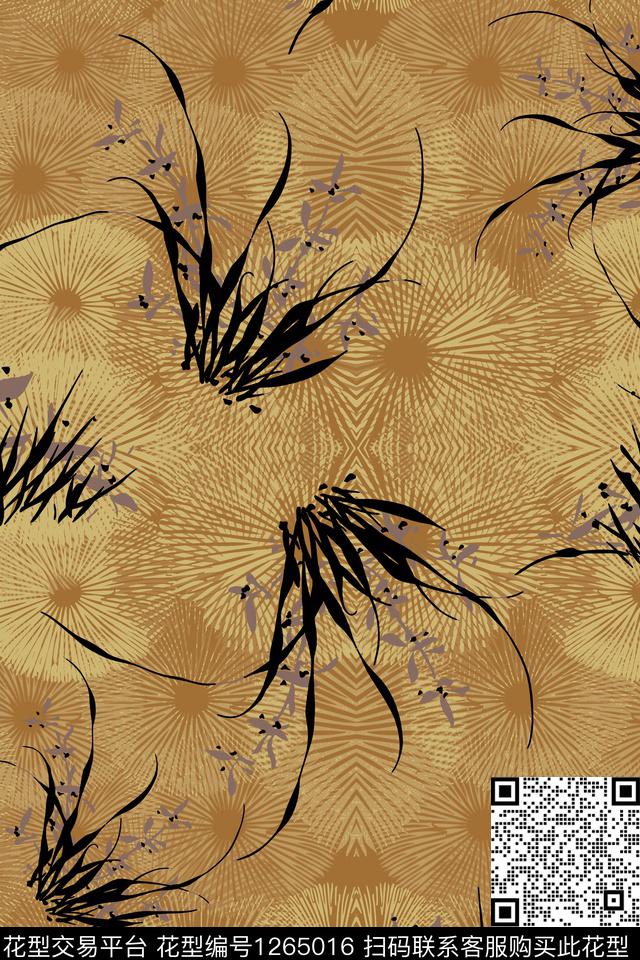 209.jpg - 1265016 - 大牌风 古典花纹 民族花卉 - 传统印花花型 － 女装花型设计 － 瓦栏