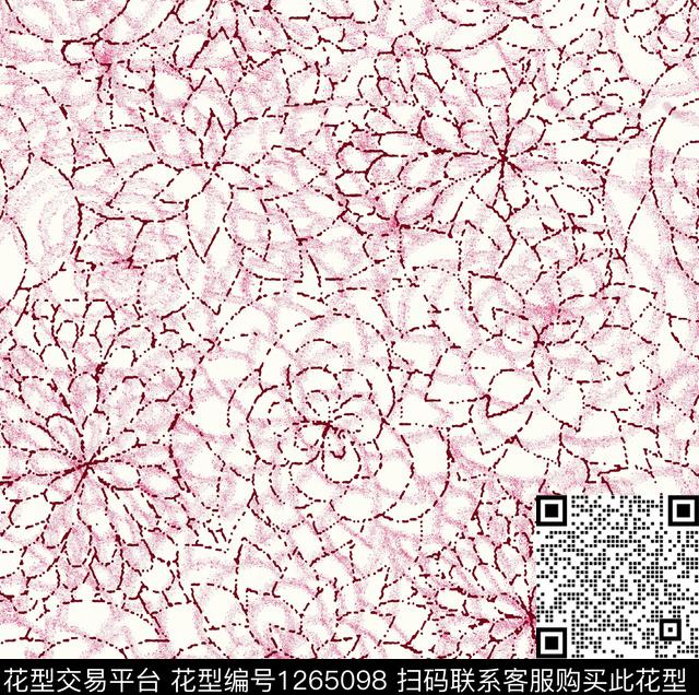 WL-20191014-1.jpg - 1265098 - 几何 格子 豹纹 - 传统印花花型 － 女装花型设计 － 瓦栏