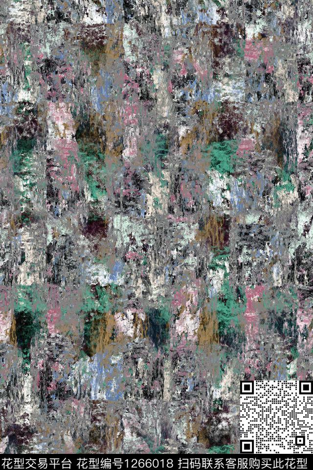 未标题-97a.jpg - 1266018 - 大牌风 抽象 迷幻 - 数码印花花型 － 男装花型设计 － 瓦栏